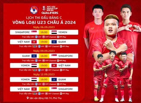 Lịch u23 viet nam